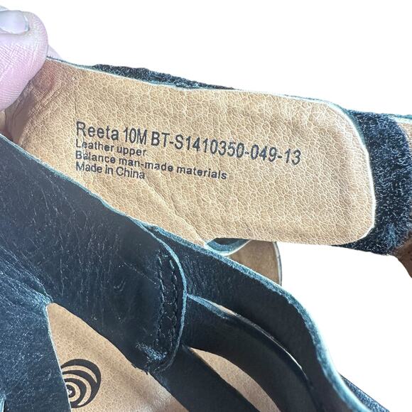 Baretraps Reeta Gladiator Sandals 10M Black Leather Upper Stylish & Comfortable - Picture 5 of 10